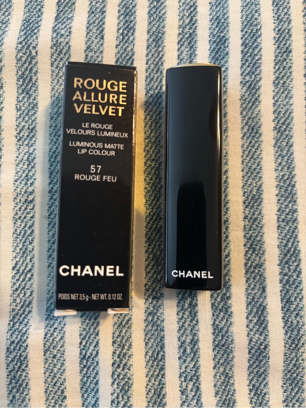 CHANEL Rouge Allure Velvet Lipstick 57 Rouge Feu